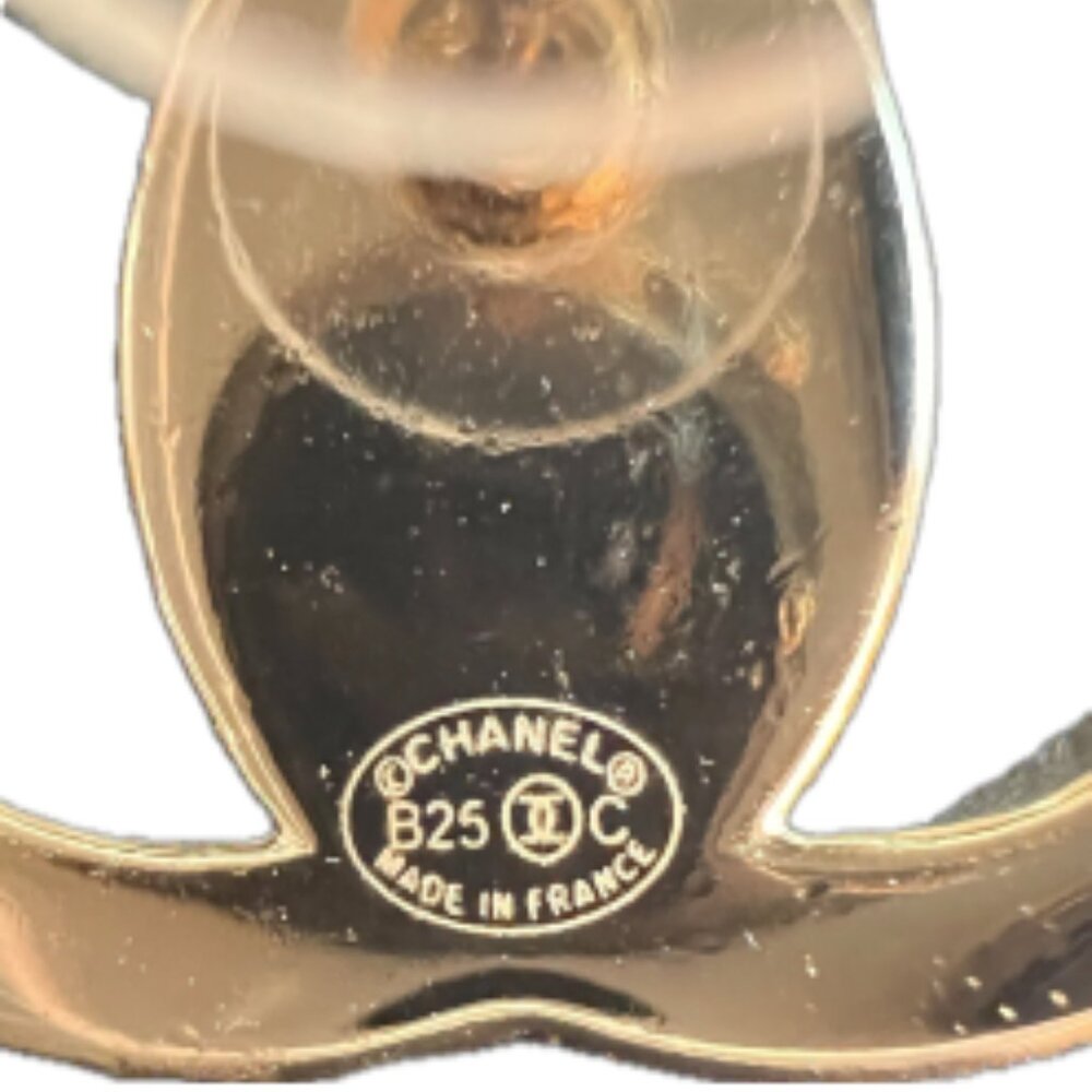 CHANEL Interlocking Gold Turnlock Earrings B25 C (CCXX030) - Picture 5 of 5
